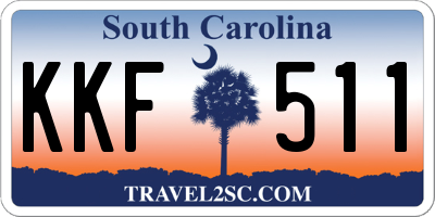 SC license plate KKF511