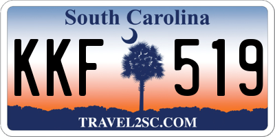 SC license plate KKF519