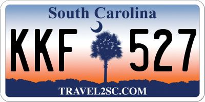 SC license plate KKF527