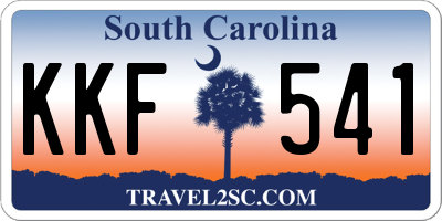 SC license plate KKF541