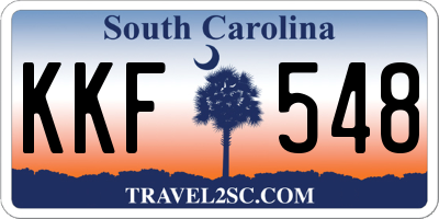 SC license plate KKF548