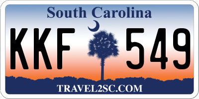 SC license plate KKF549