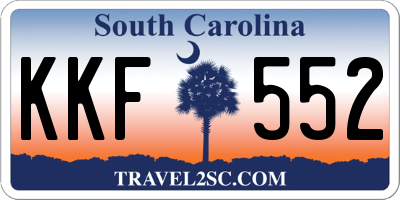 SC license plate KKF552