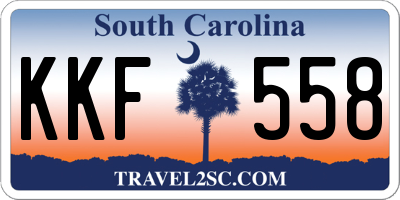 SC license plate KKF558