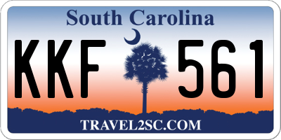 SC license plate KKF561