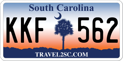 SC license plate KKF562