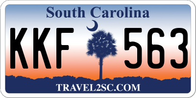 SC license plate KKF563