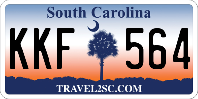 SC license plate KKF564