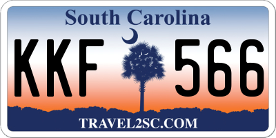 SC license plate KKF566