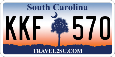 SC license plate KKF570