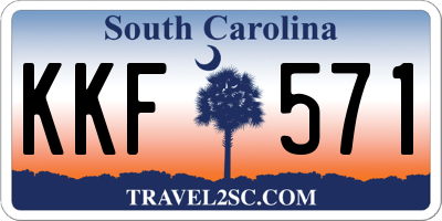 SC license plate KKF571