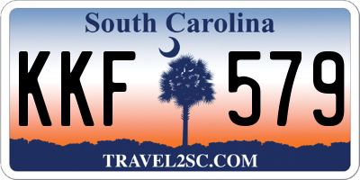 SC license plate KKF579