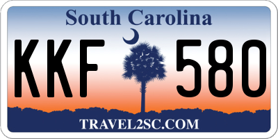 SC license plate KKF580