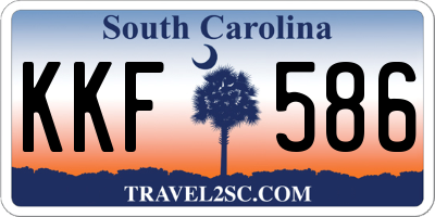 SC license plate KKF586