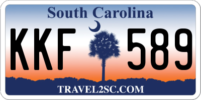 SC license plate KKF589