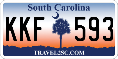 SC license plate KKF593