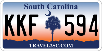 SC license plate KKF594