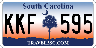 SC license plate KKF595