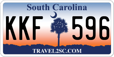 SC license plate KKF596
