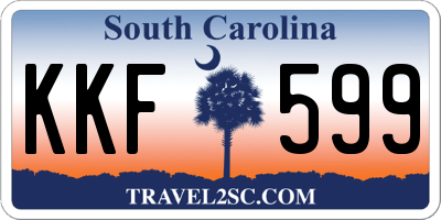 SC license plate KKF599