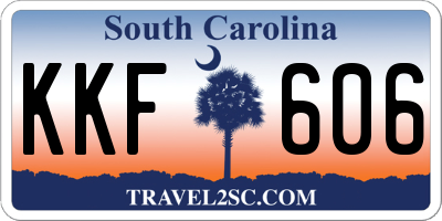 SC license plate KKF606