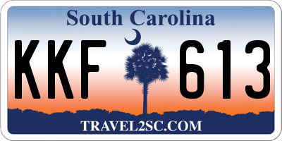 SC license plate KKF613