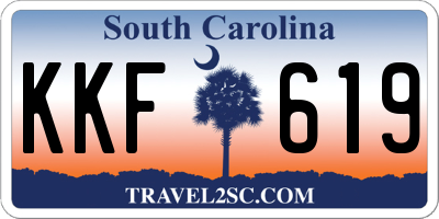 SC license plate KKF619