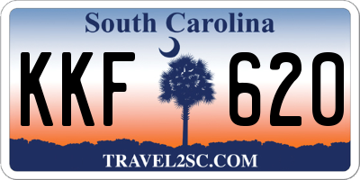 SC license plate KKF620