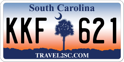 SC license plate KKF621