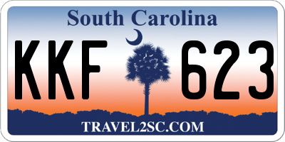 SC license plate KKF623