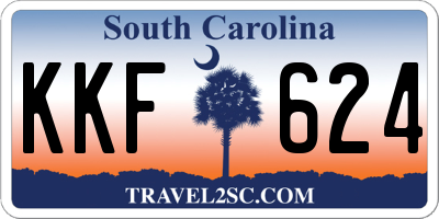 SC license plate KKF624