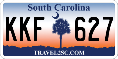 SC license plate KKF627