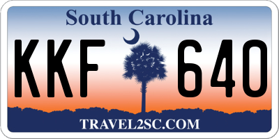 SC license plate KKF640