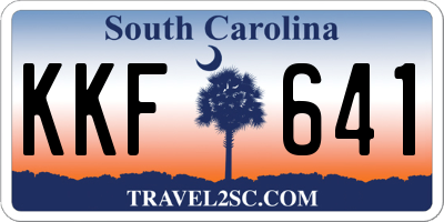 SC license plate KKF641