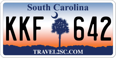 SC license plate KKF642
