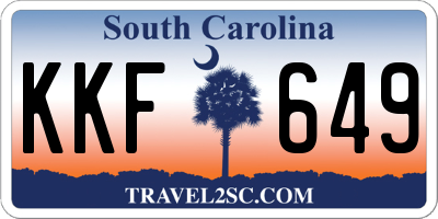 SC license plate KKF649