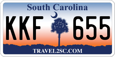 SC license plate KKF655