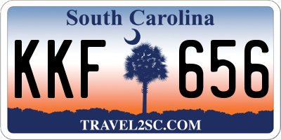 SC license plate KKF656