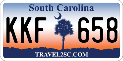 SC license plate KKF658