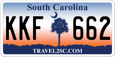 SC license plate KKF662