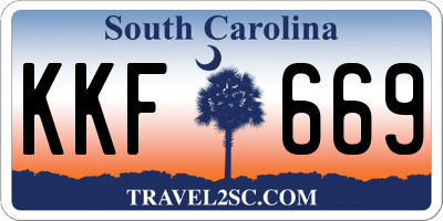 SC license plate KKF669