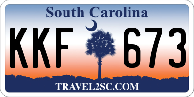 SC license plate KKF673