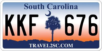SC license plate KKF676