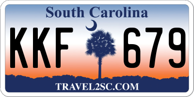SC license plate KKF679