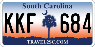SC license plate KKF684