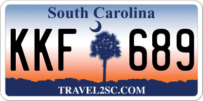 SC license plate KKF689