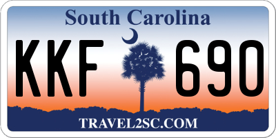 SC license plate KKF690