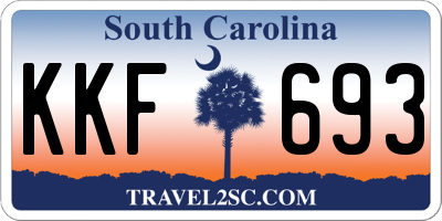 SC license plate KKF693