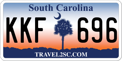 SC license plate KKF696