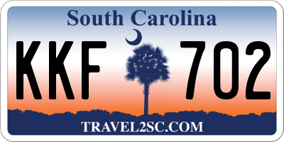 SC license plate KKF702